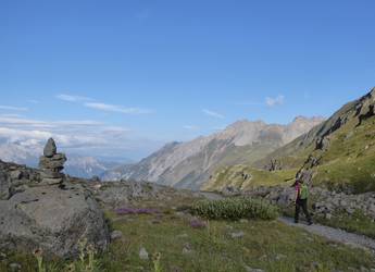 grisons on the way up the mountains
