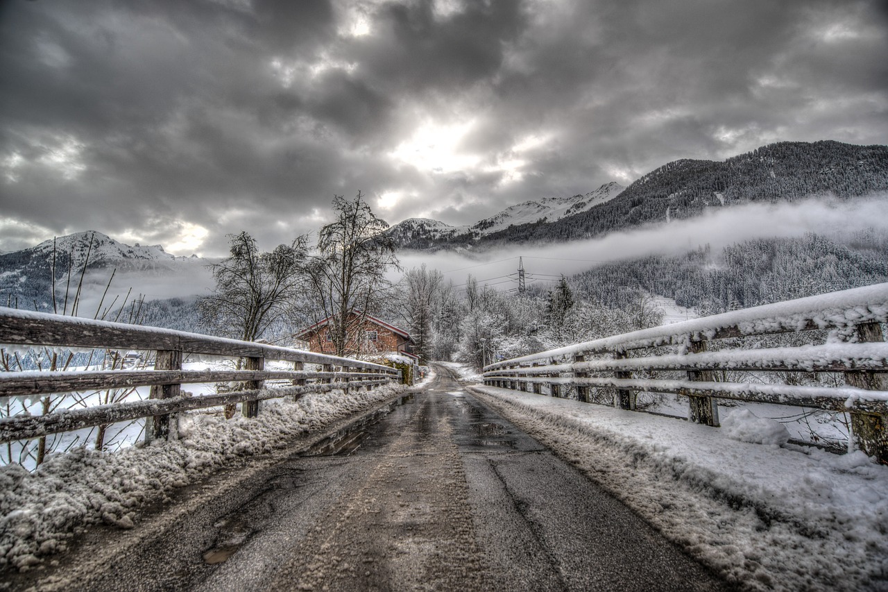 snow in winter