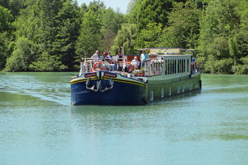Barge river cruising